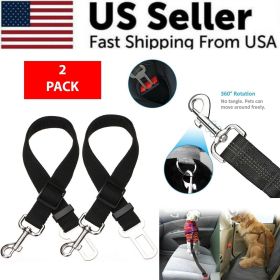 2 Pack Cat DOG PET Safety Seatbelt Car Vehicle Seat Belt Adjustable Harness Lead 2 Pack Cat DOG PET Safety Seatbelt Car Vehicle Seat Belt Adjustable Harness Lead